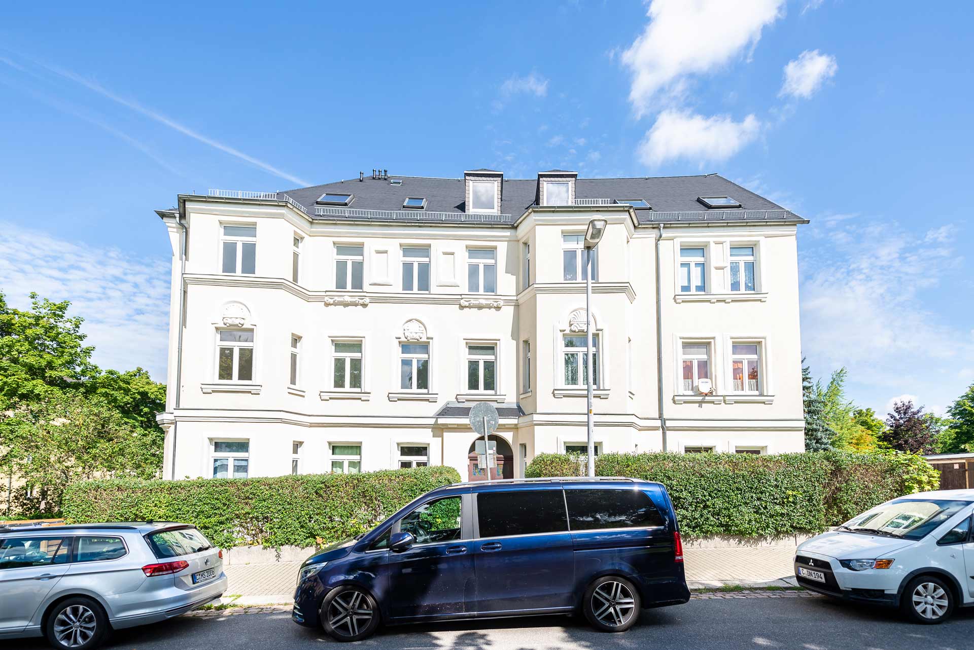 Fassade des Altbaus
