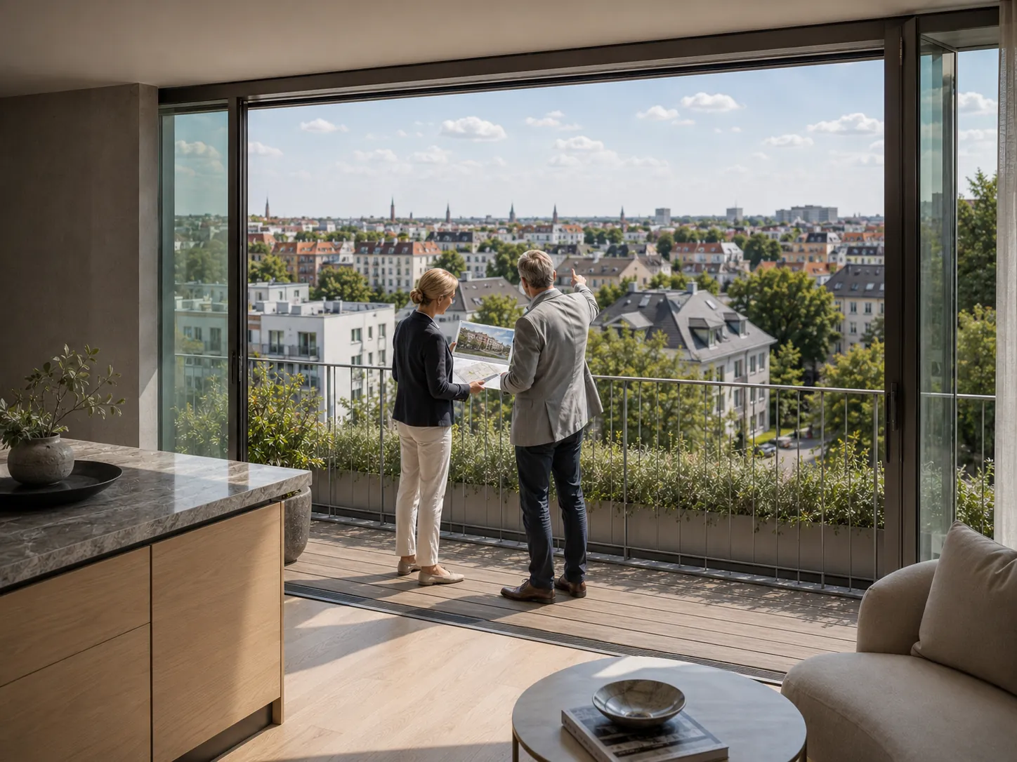 Immobilien- und Marktanalyse mit Blick über Berlin