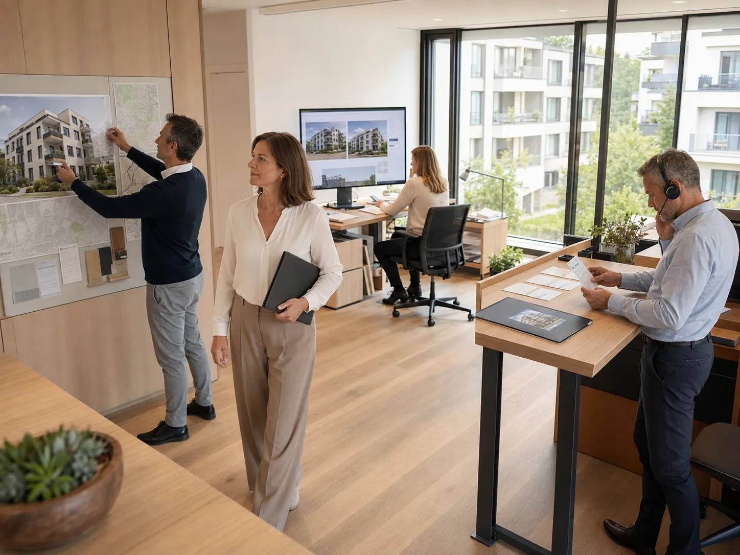 Zentral koordiniertes Leistungsspektrum für Immobilienmarketing und Vertrieb