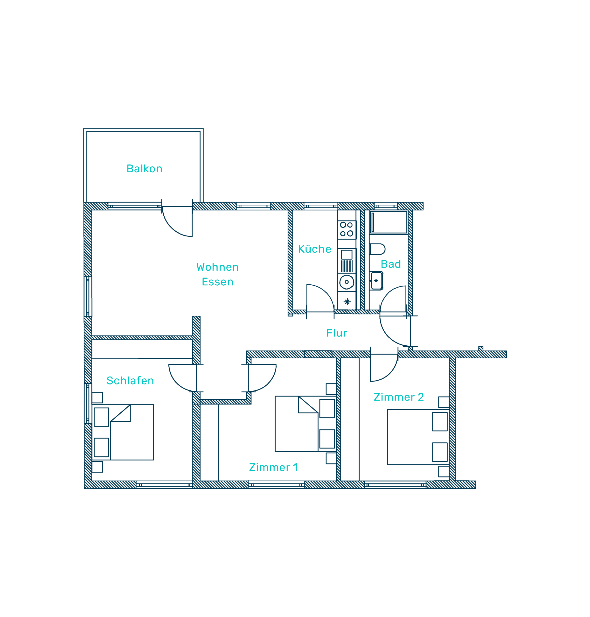 Grundriss Wohnung 03