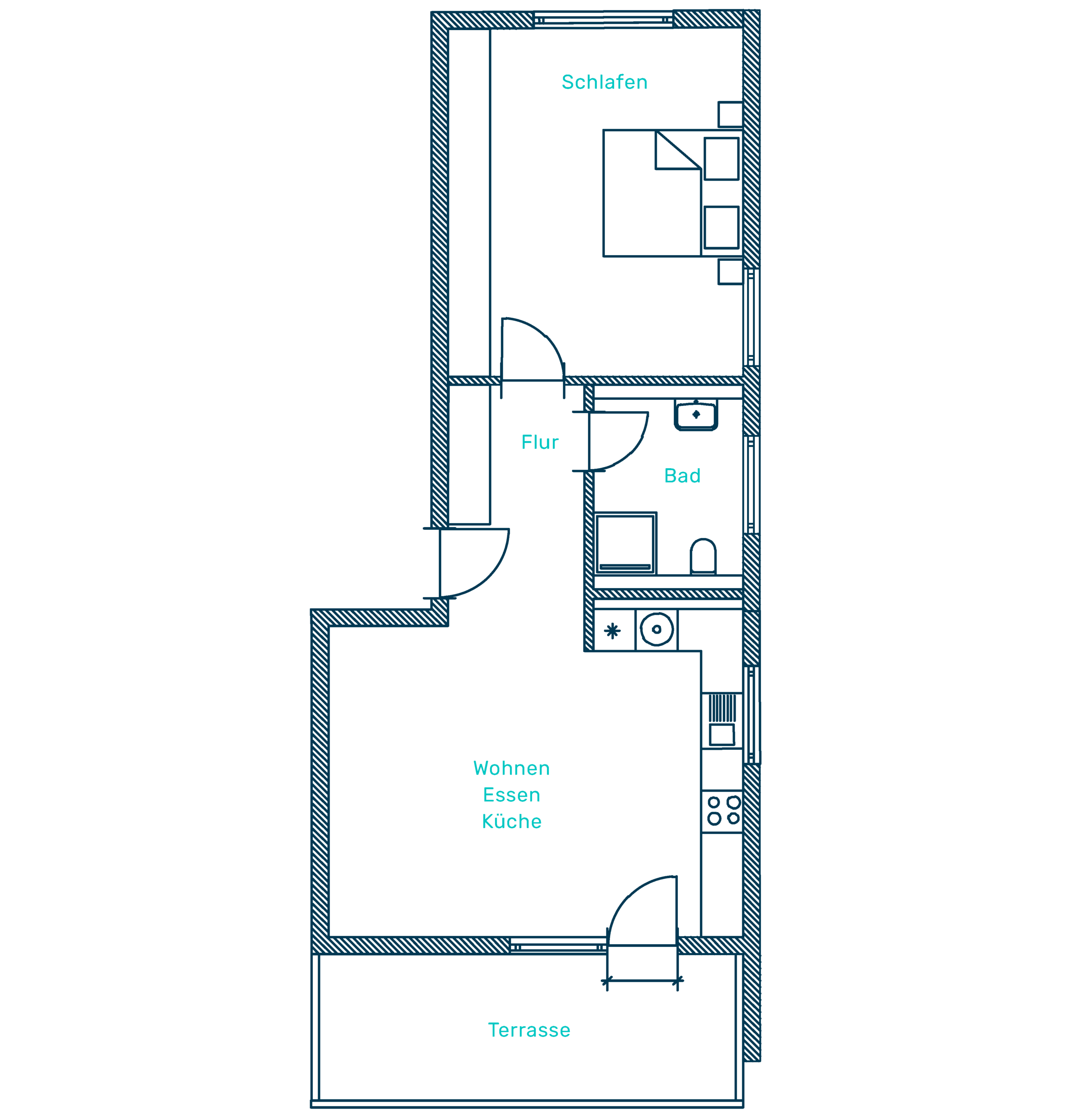 Grundriss Wohnung 12