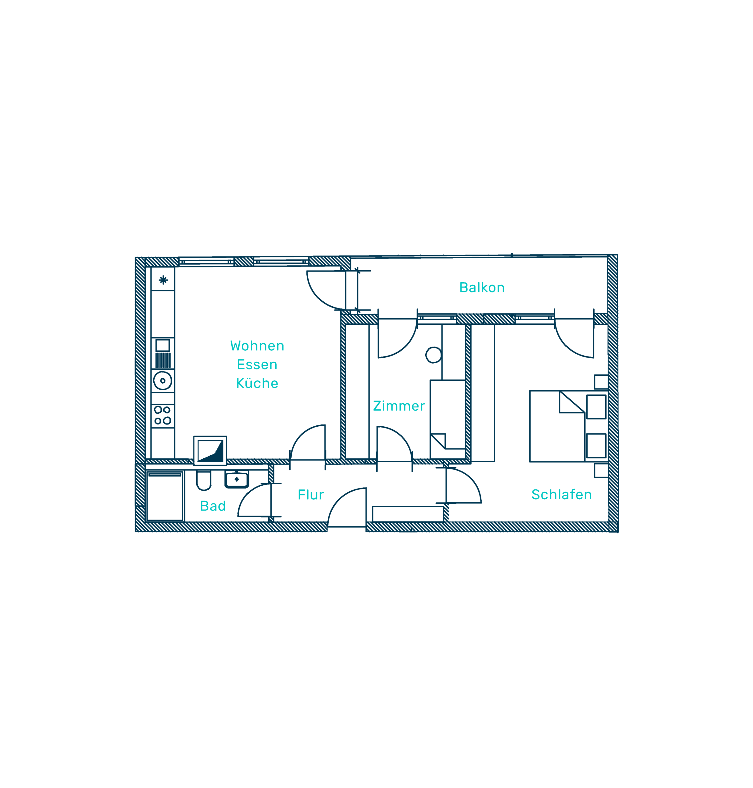 Grundriss Wohnung 13