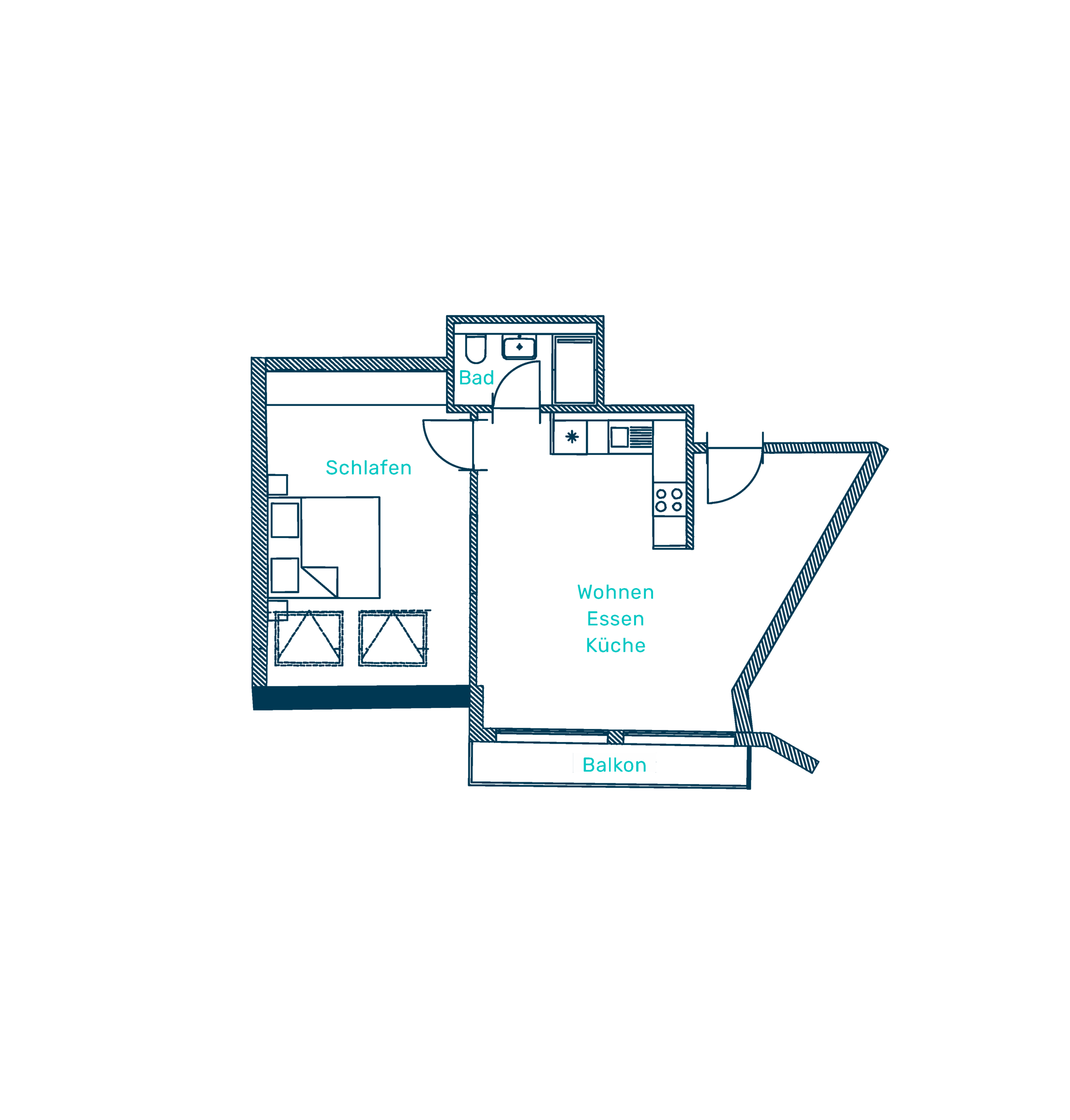 Grundriss Wohnung 15