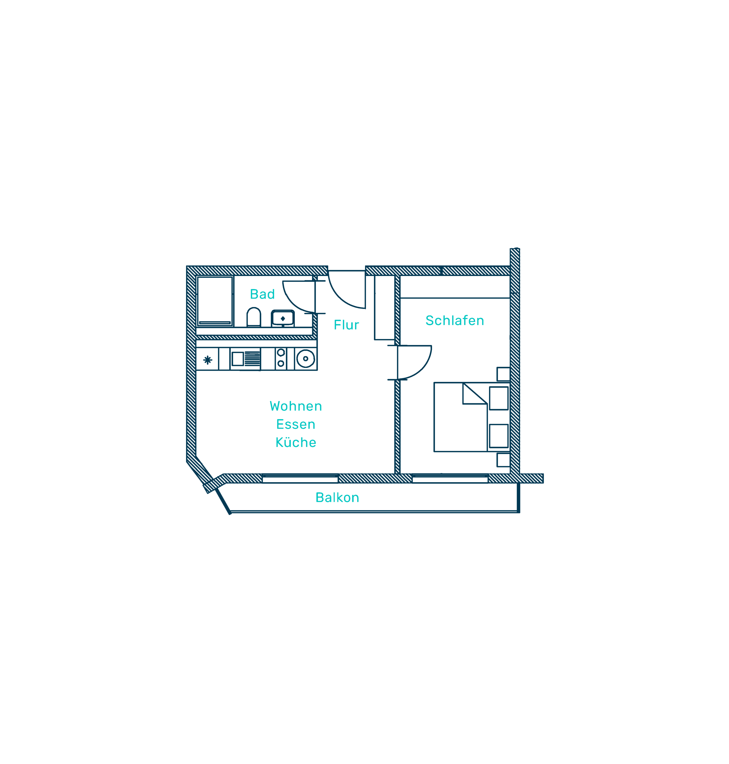 Grundriss Wohnung 16