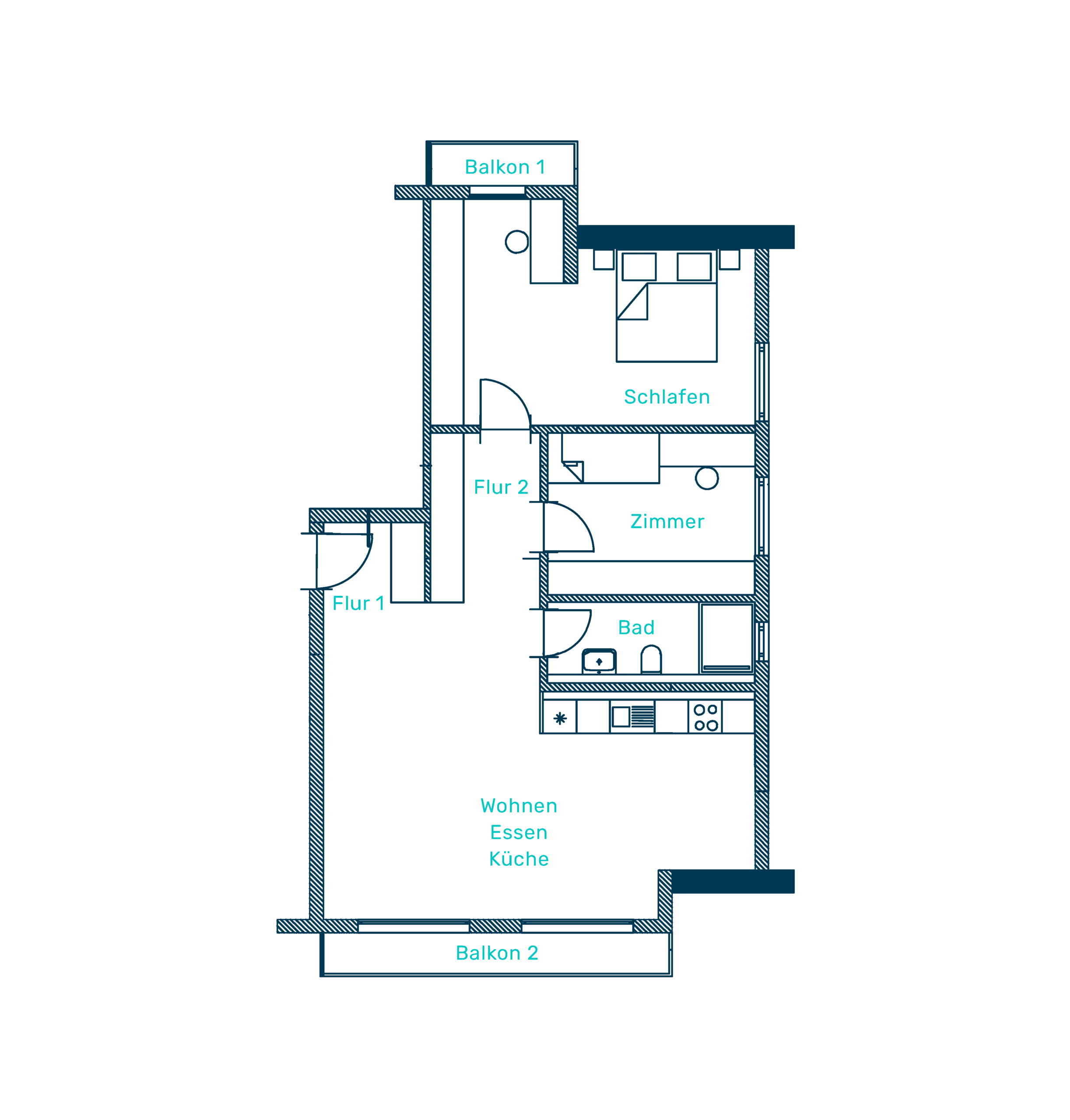 Grundriss Wohnung 17