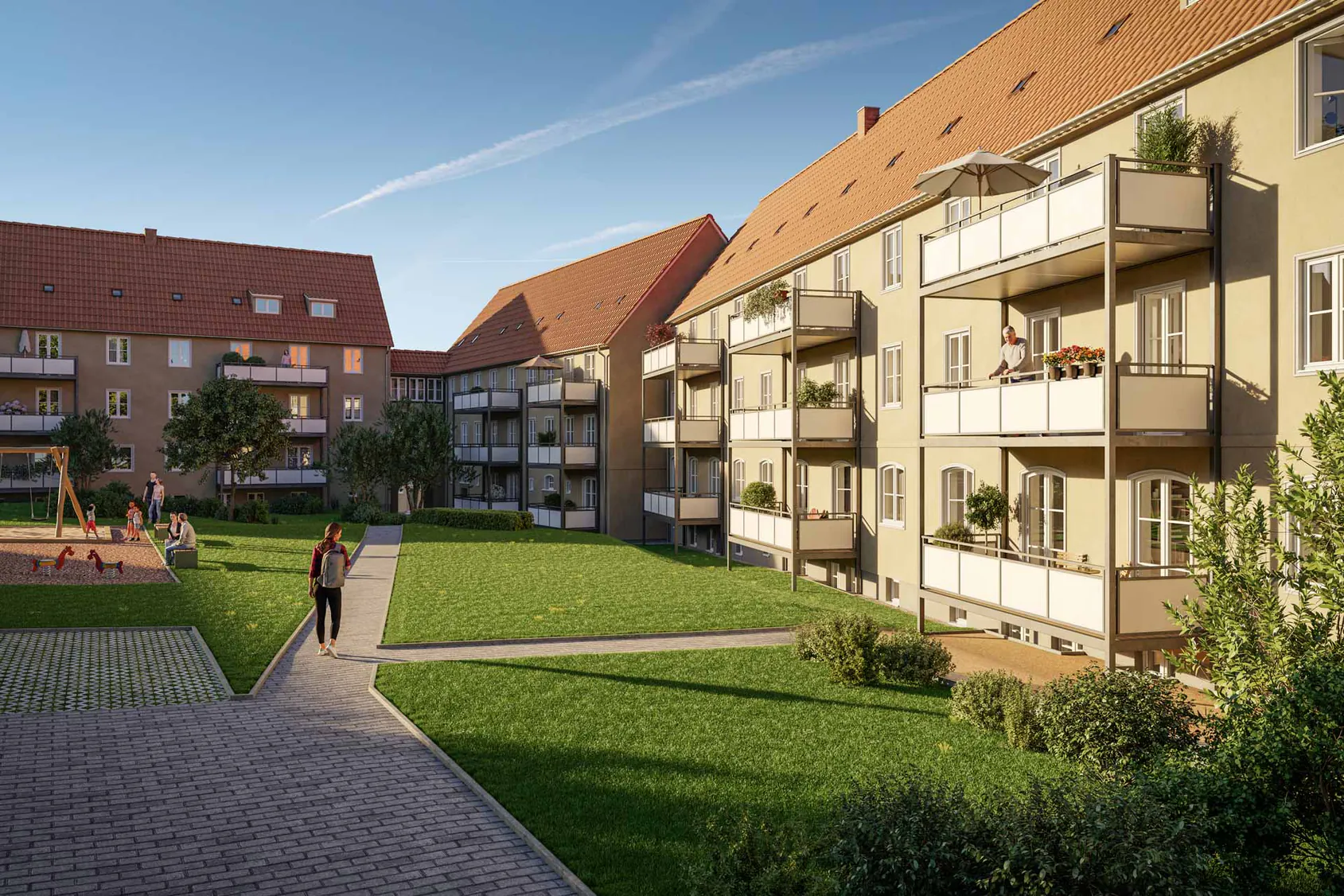 Außenansicht Südgärten Altenburg