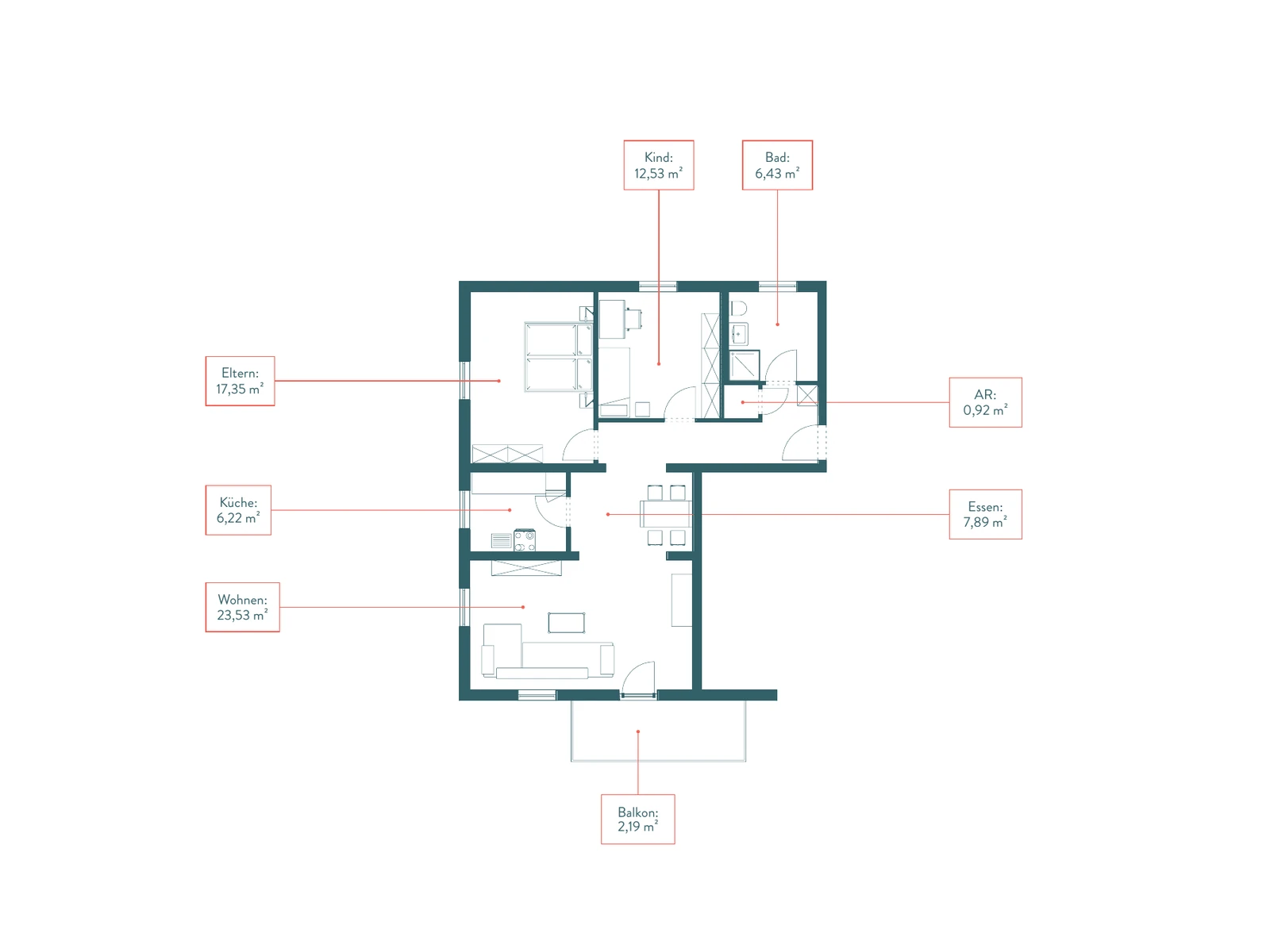 Grundriss Wohnung 01