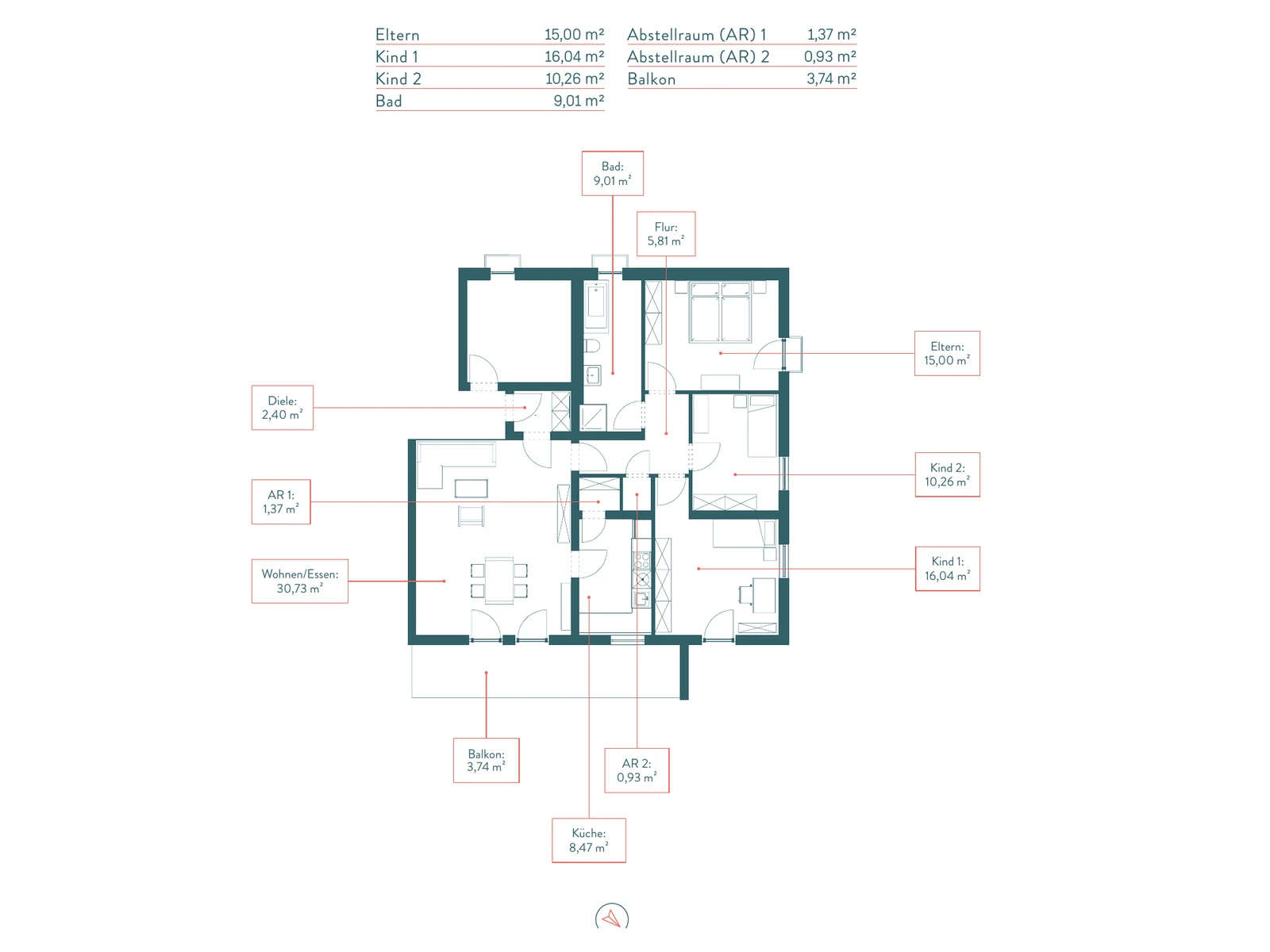 Grundriss Wohnung 05